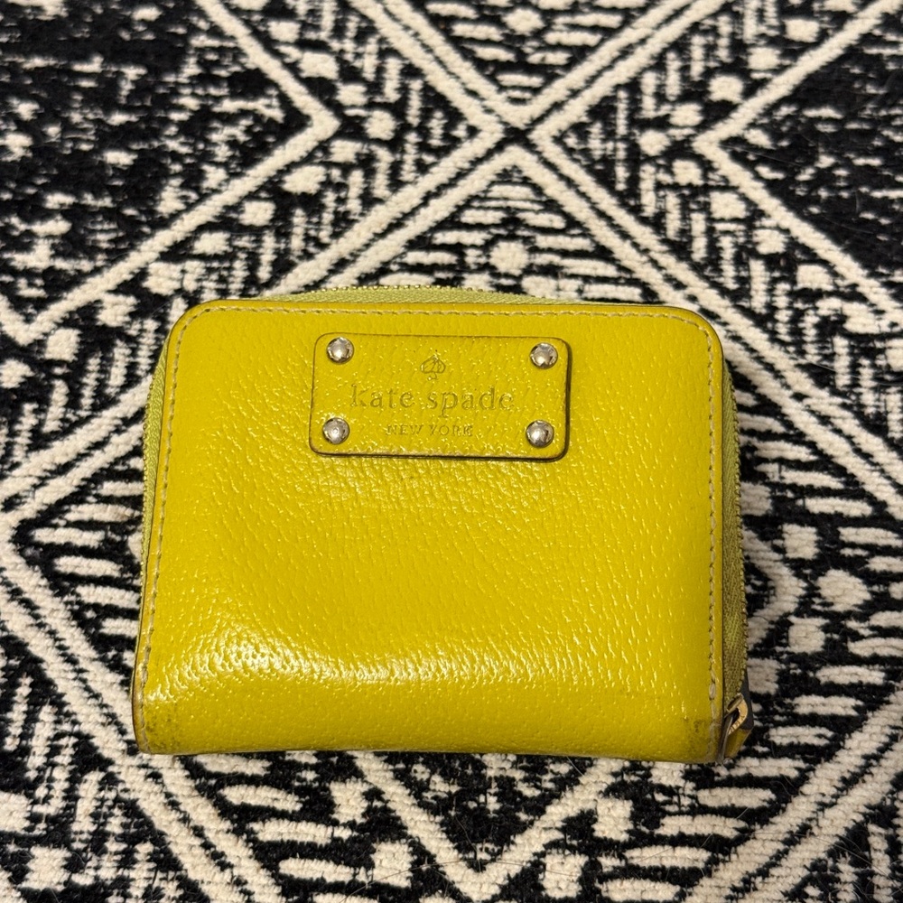 Kate Spade Chartreuse Leather Wallet